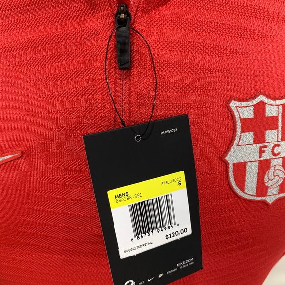 Nike Vaporknit FC Barcelona ZipDrill Soccer Jersey - Picture 6 of 8